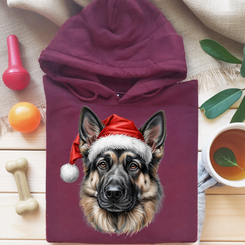 Merry German Shepherd Hoodie