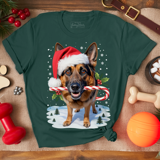 Candy Cane Shepherd T-shirt