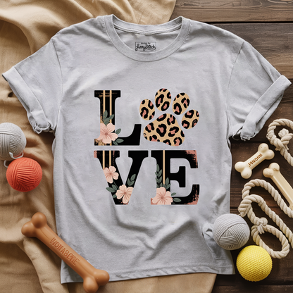 Vintage Leopard Print Dog Mama T-shirt
