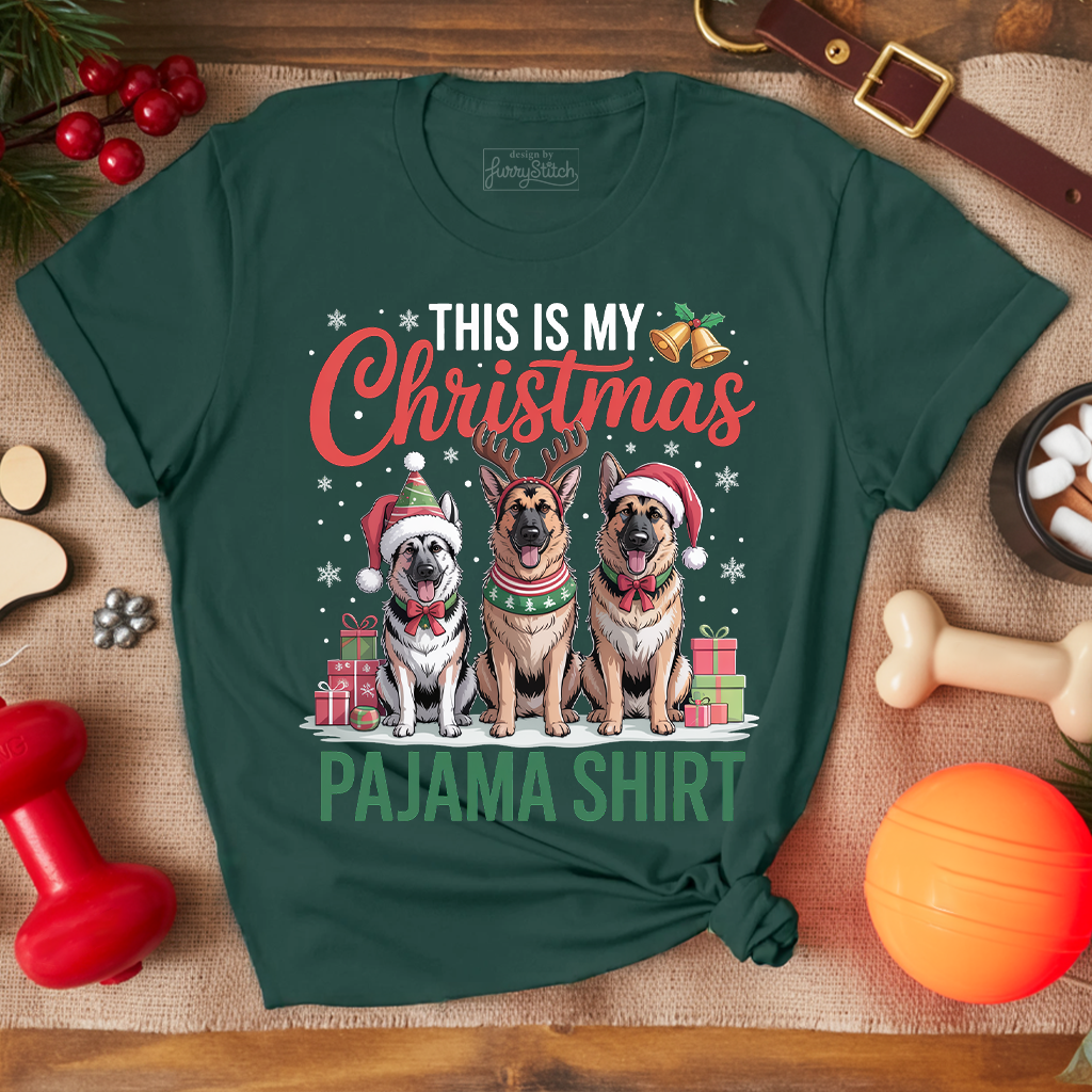 Shepherd Pajama Christmas T-shirt