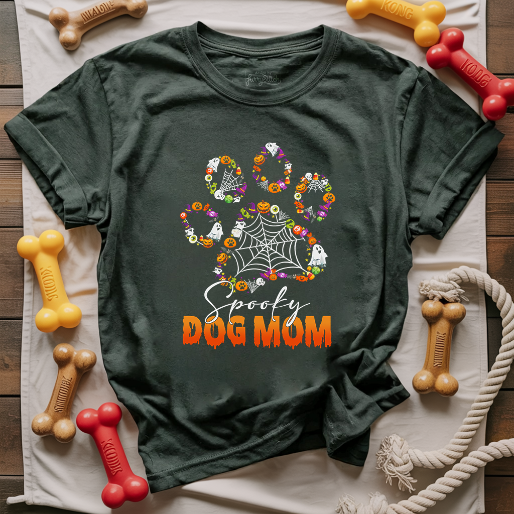 Spooky Dog Mom T-shirt