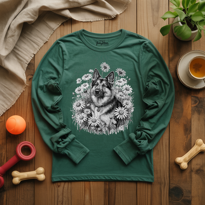 Monochrome Daisy Shepherd Long Sleeve T-shirt
