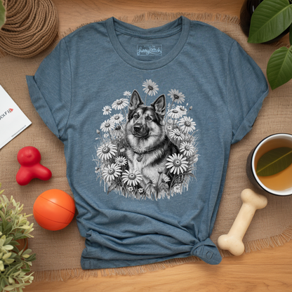 Monochrome Daisy Shepherd T-shirt