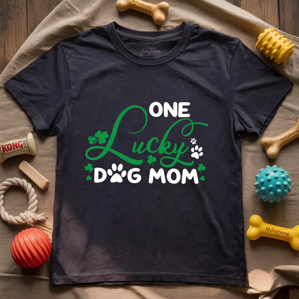 One Lucky Dog Mom T-shirt