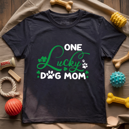 One Lucky Dog Mom T-shirt