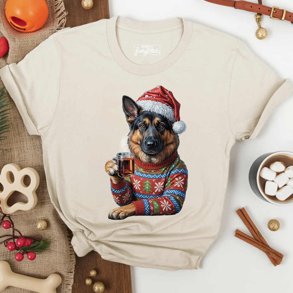 Cozy Christmas GSD T-shirt