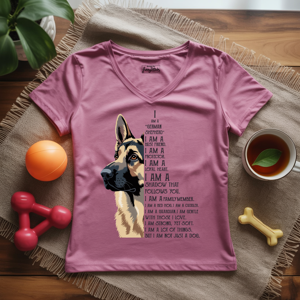Proud to Love My GSD Lady V-Neck
