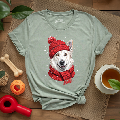 Cozy White German Shepherd T-shirt
