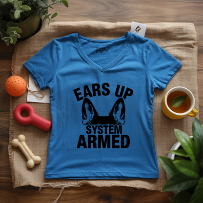 Ears Up System Armed Lady V-Neck
