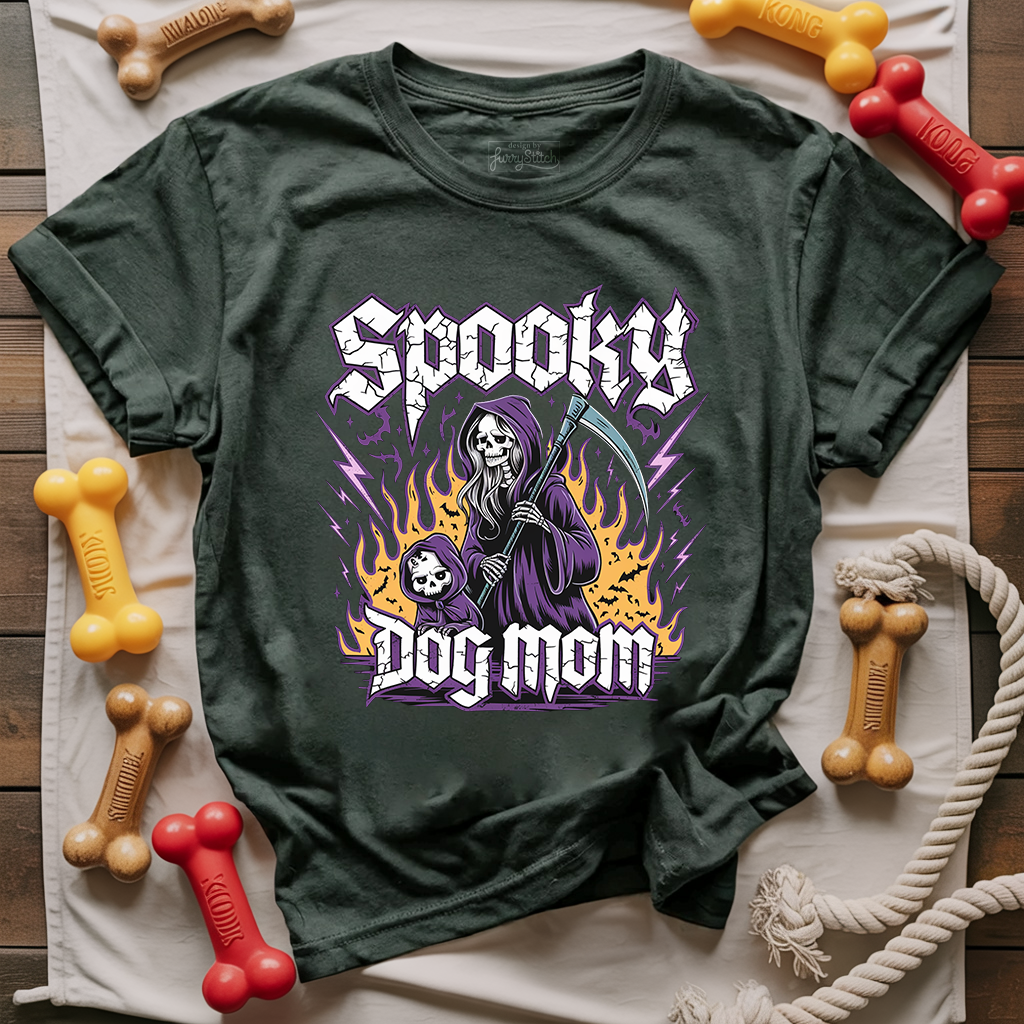 Spooky Dog Mom T-shirt