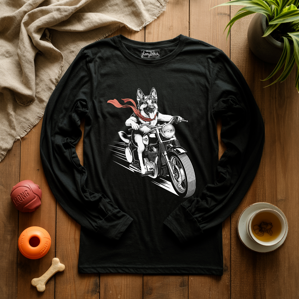 Motorcycle Shepherd Long Sleeve T-shirt