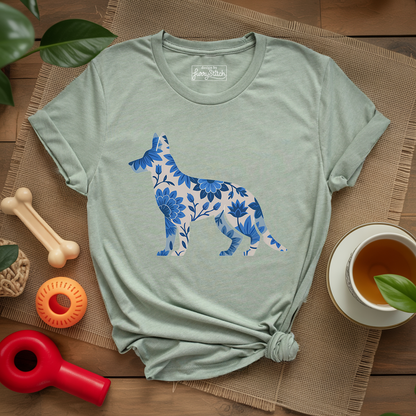 Blue Bloom Shepherd T-shirt