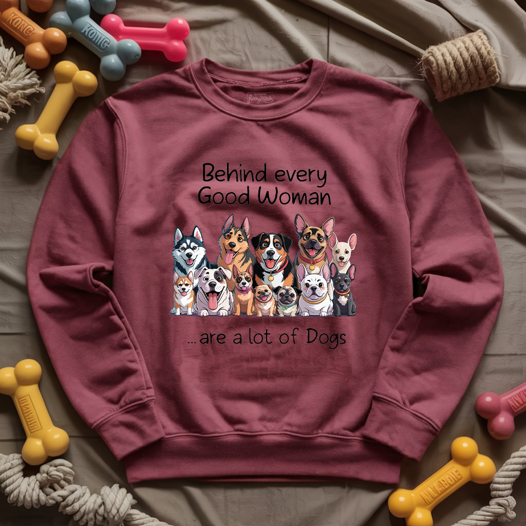 Behind Good Woman Sweatshirt