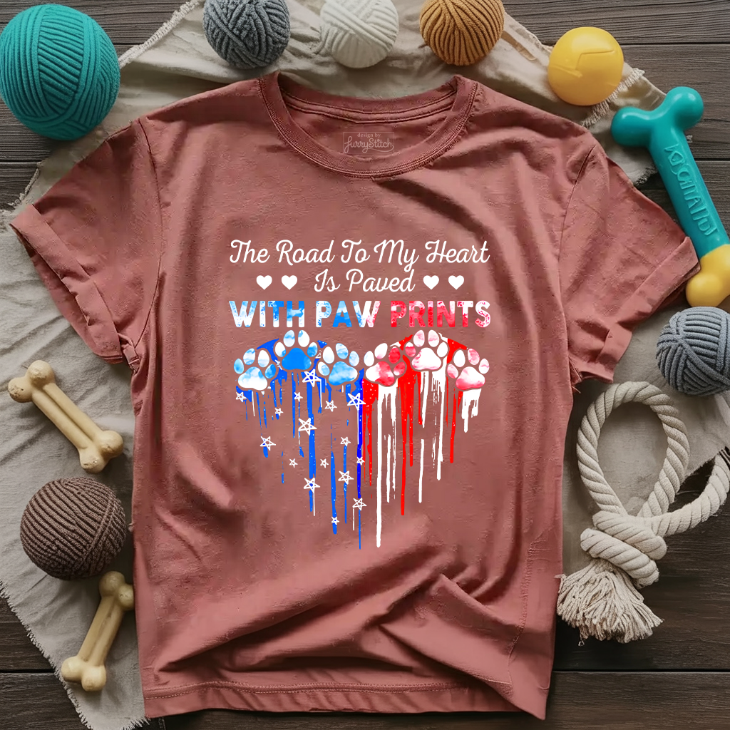 My Heart Paw Prints T-shirt