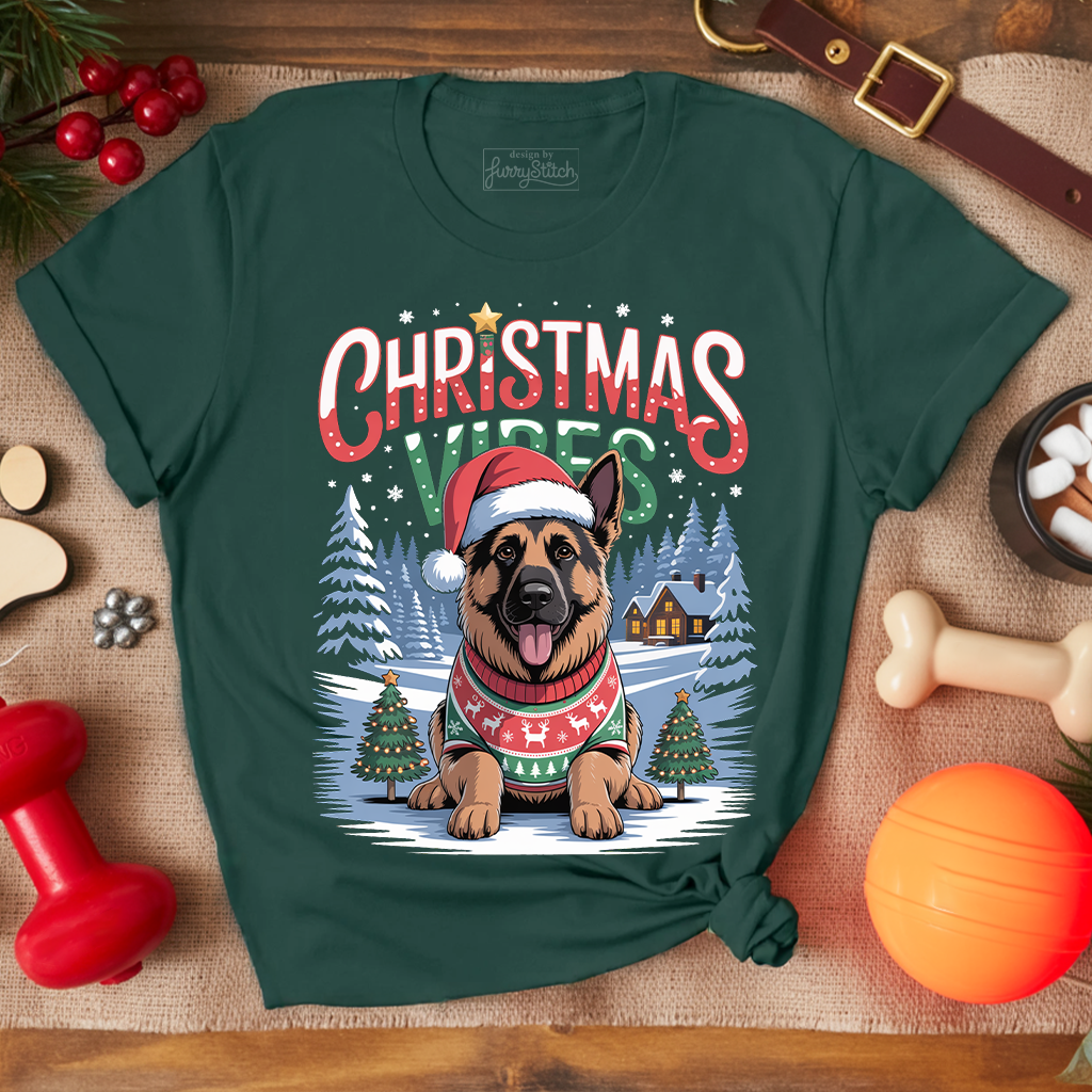 Christmas Vibes Shepherd T-shirt