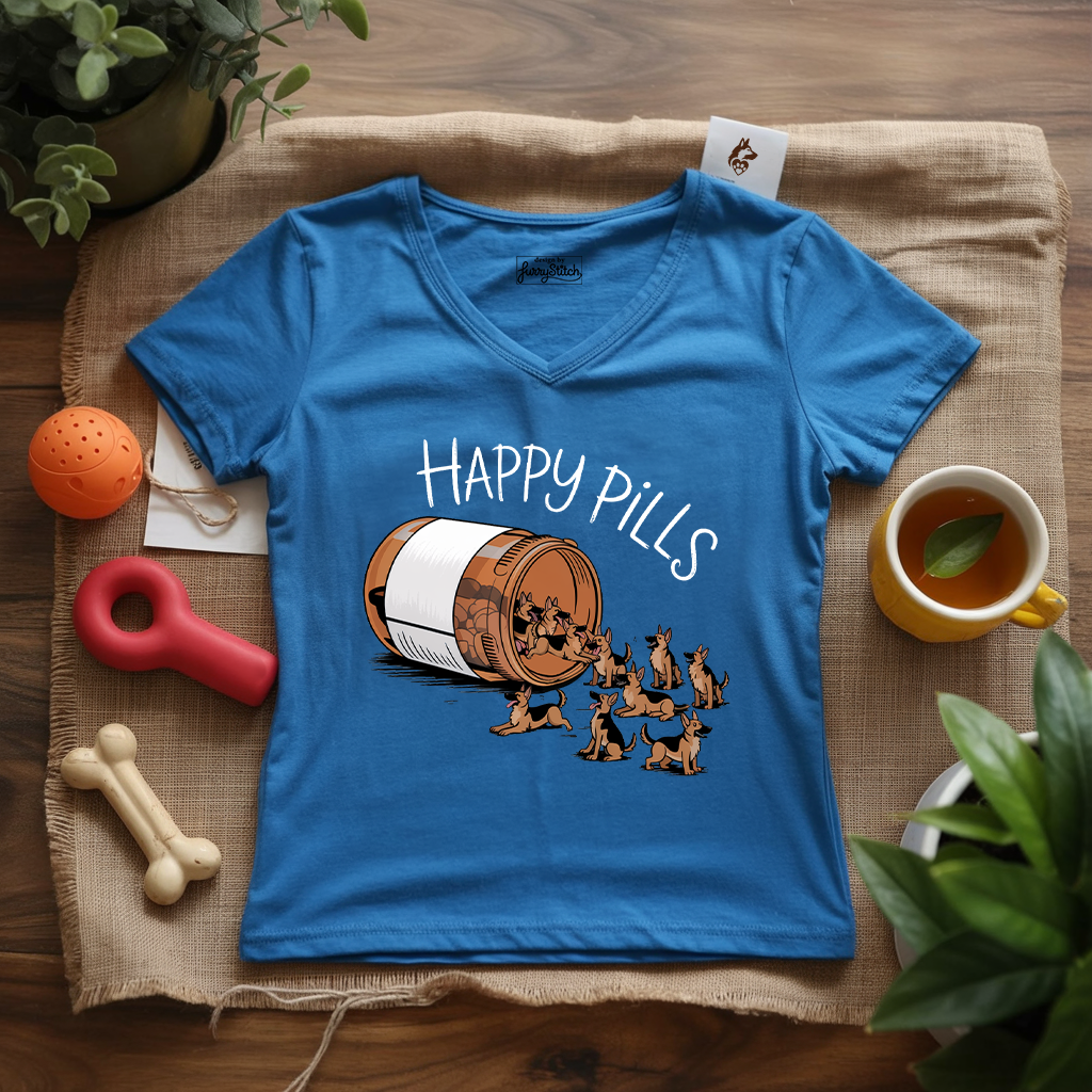 Happy Pills Lady V-Neck