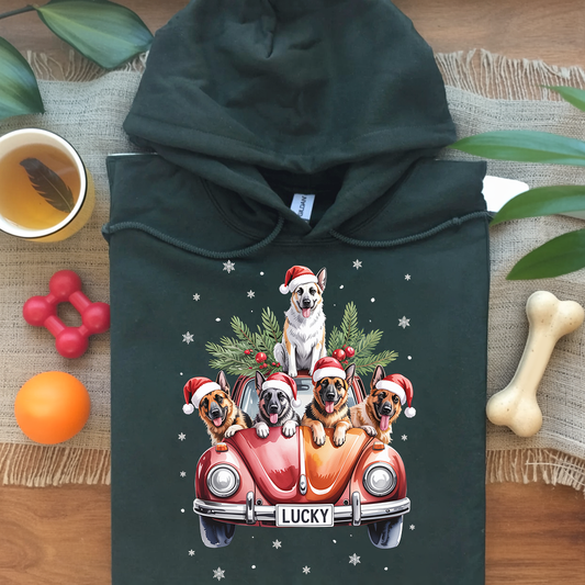 Merry Shepherd Car Hoodie