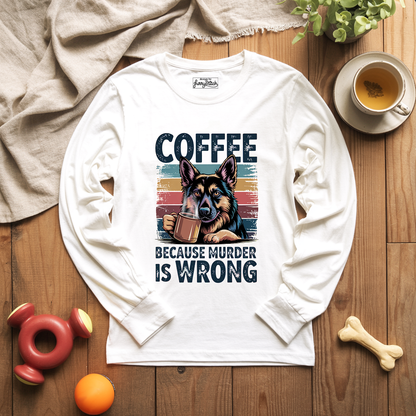 Coffee Shepherd Funny Long Sleeve T-shirt