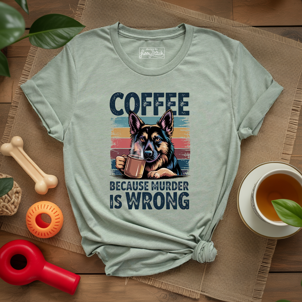 Coffee Shepherd Funny T-shirt