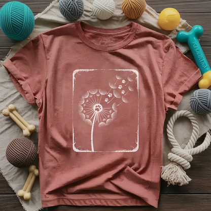 Dandelion Paw Print T-shirt
