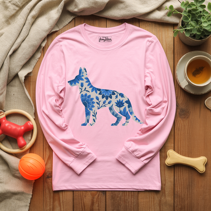 Blue Bloom Shepherd Long Sleeve T-shirt
