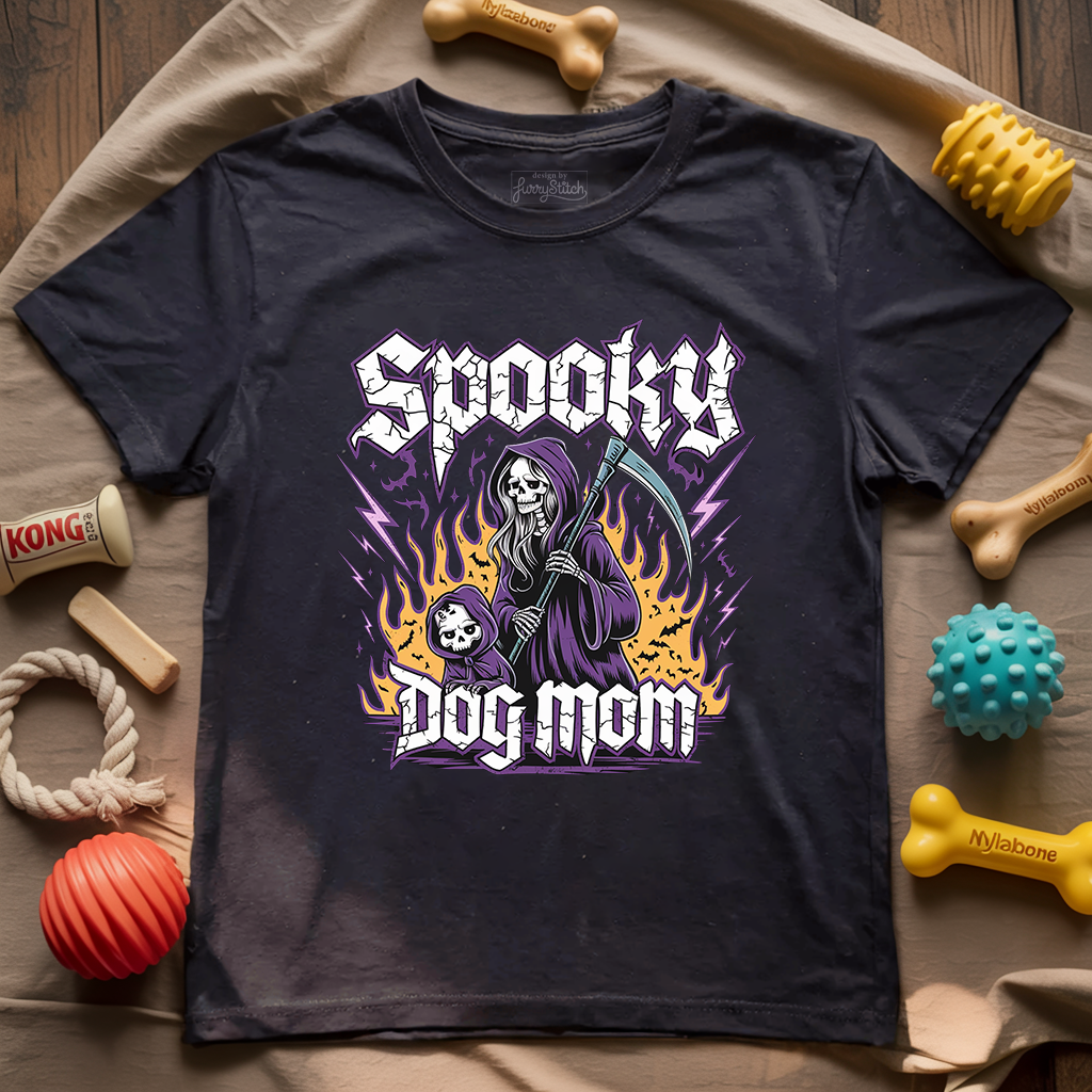 Spooky Dog Mom T-shirt