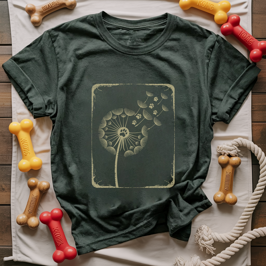 Dandelion Paw Print T-shirt