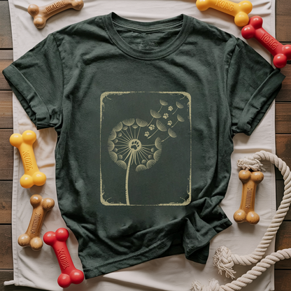 Dandelion Paw Print T-shirt