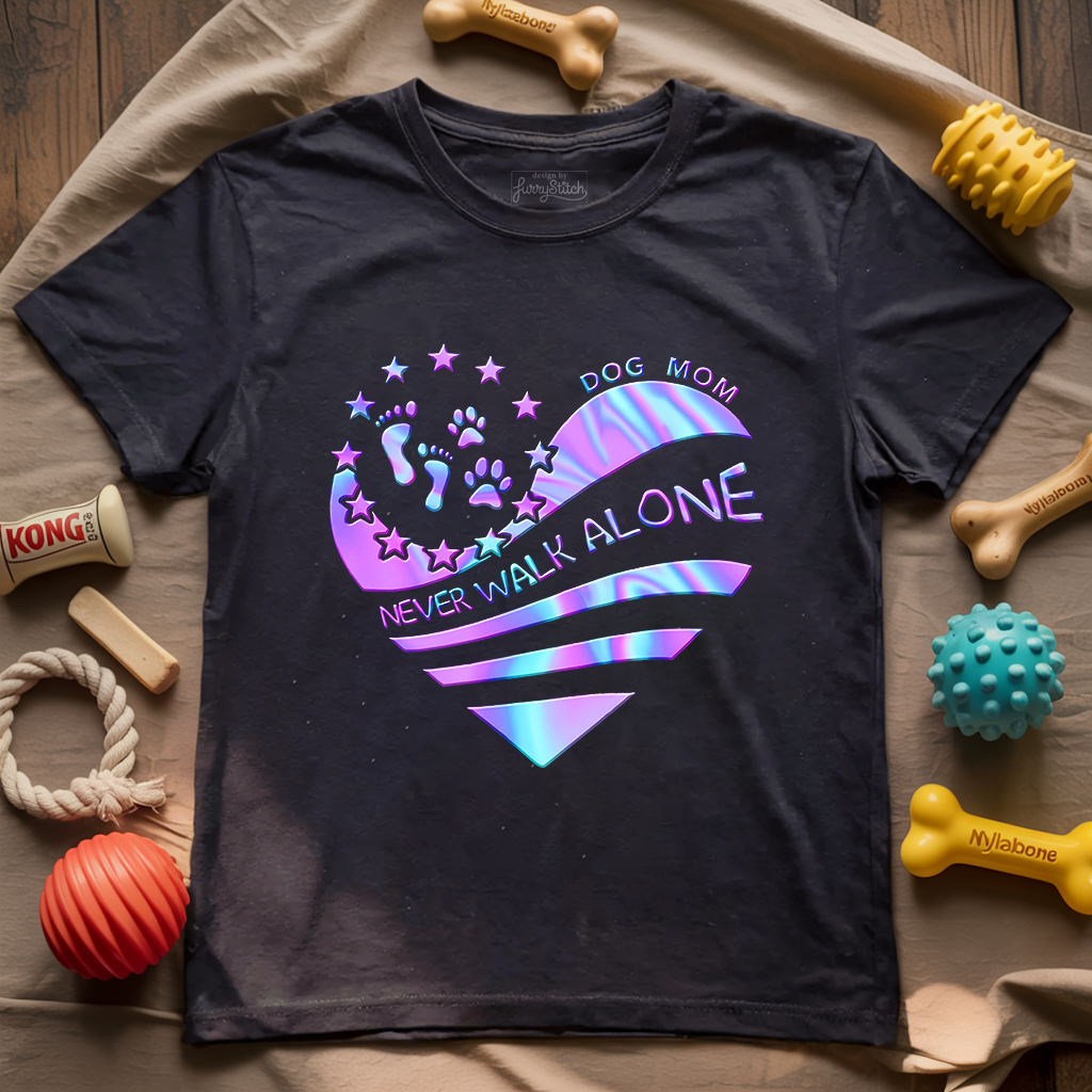 Dog Mom Never Walk Alone T-shirt