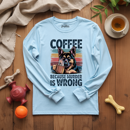 Coffee Shepherd Funny Long Sleeve T-shirt