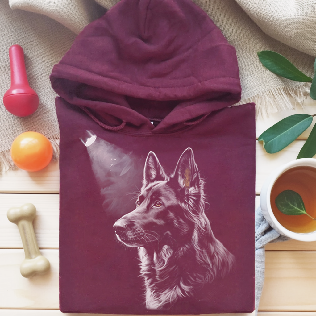 German Shepherd Silhouette Hoodie