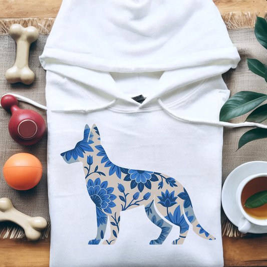 Blue Bloom Shepherd Hoodie