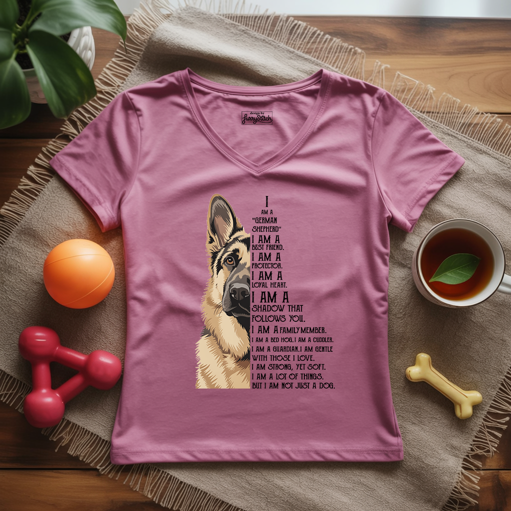 Loyal Heart GSD Lady V-neck