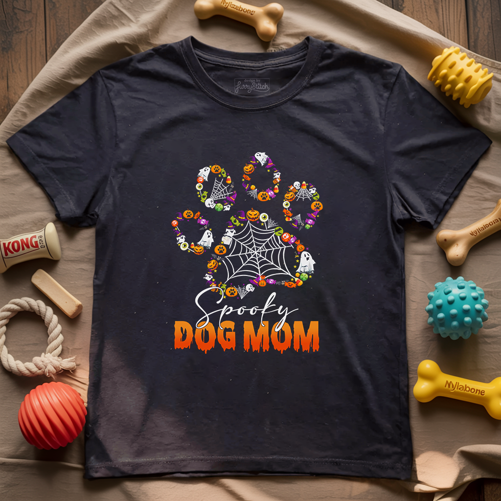 Spooky Dog Mom T-shirt