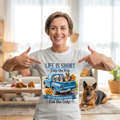 Life Is Short GSD T-shirt