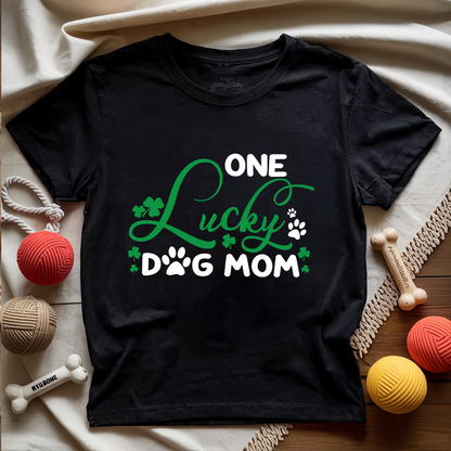 One Lucky Dog Mom T-shirt
