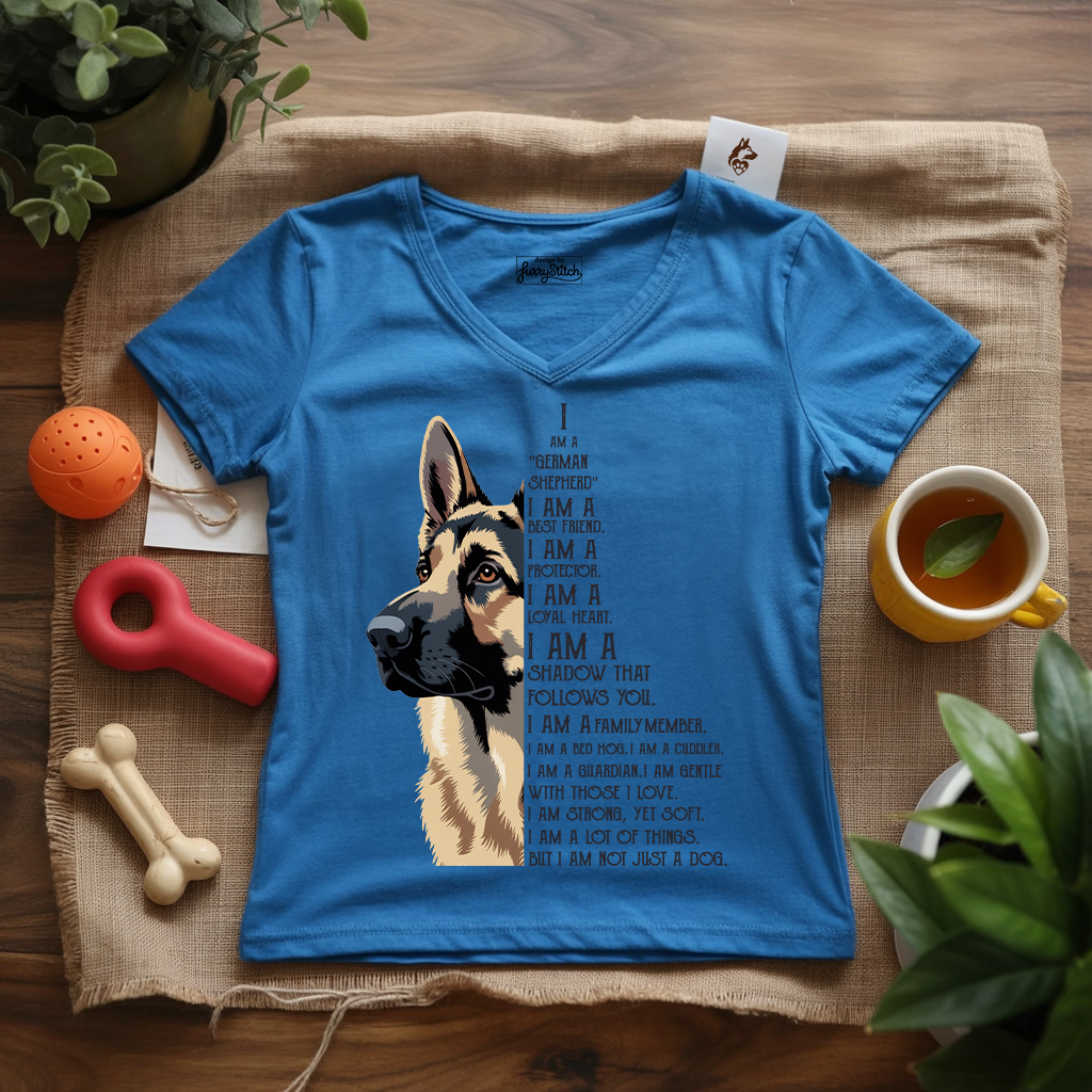 Proud to Love My GSD Lady V-Neck