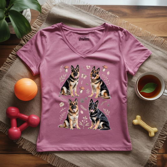 Cottagecore Shepherd Lady V-Neck