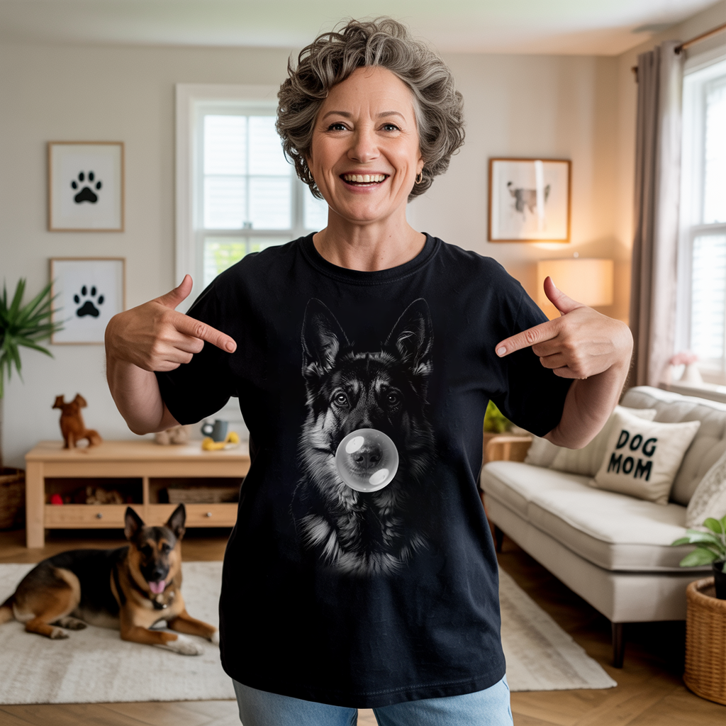 Bubblegum Shepherd Silhouette T-shirt