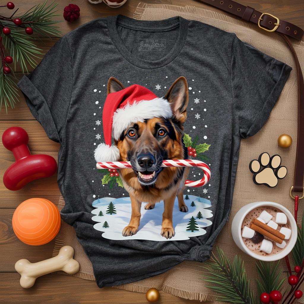 Candy Cane Shepherd T-shirt