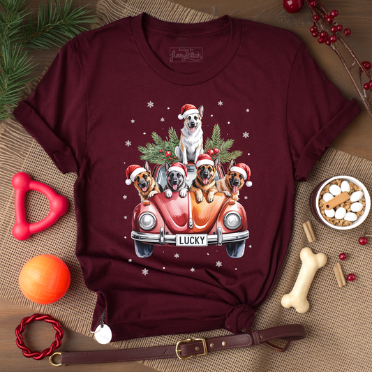 Merry Shepherd Car T-shirt