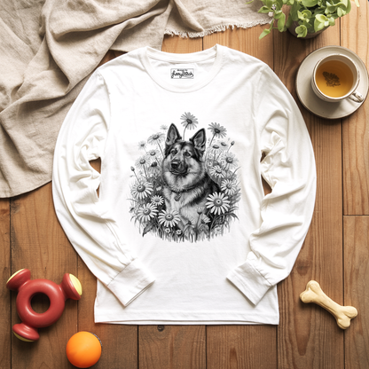 Monochrome Daisy Shepherd Long Sleeve T-shirt