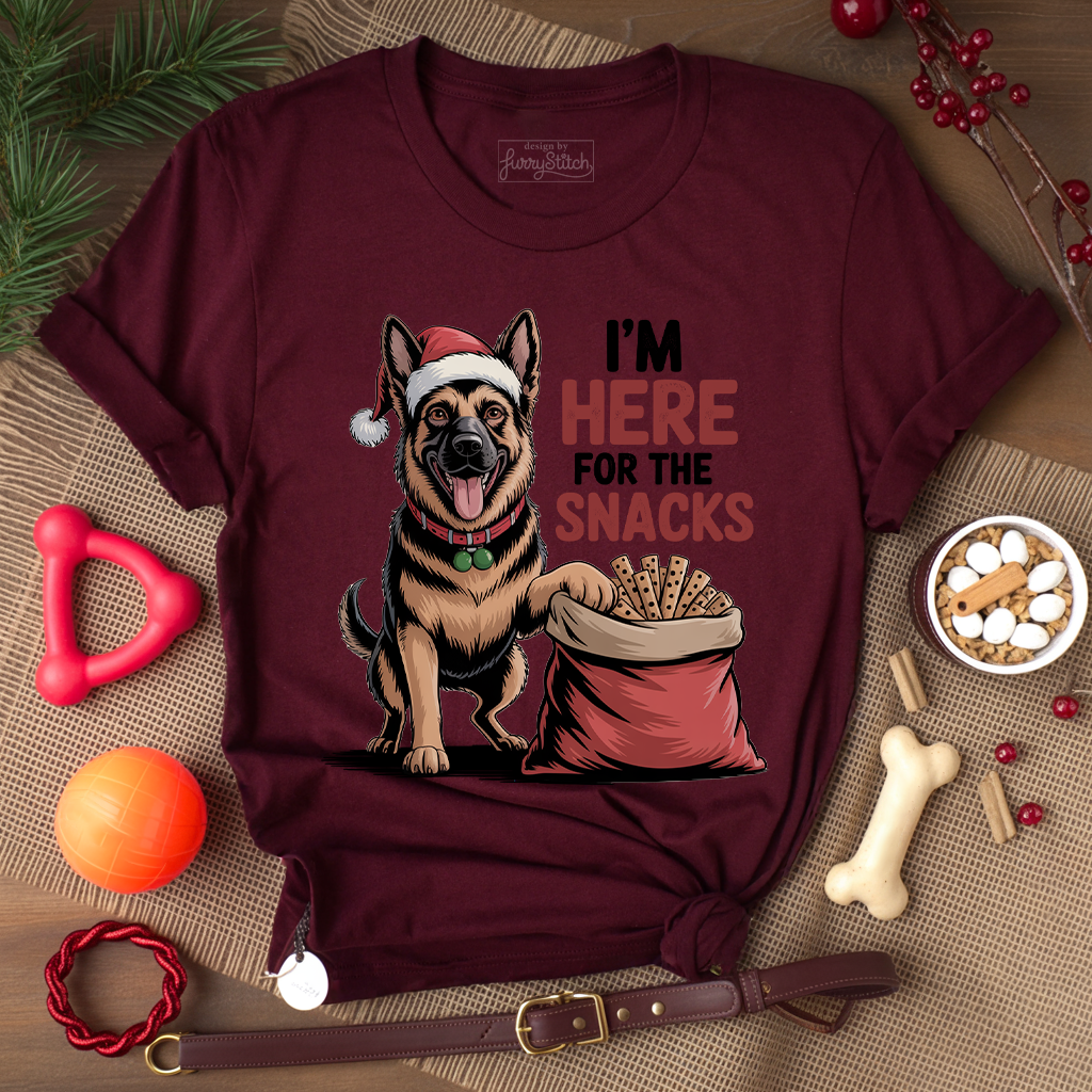 Holiday Snacks Dog T-shirt