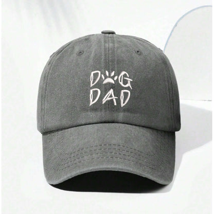 Dog Dad Embroidered Baseball Cap