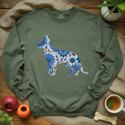 Blue Bloom Shepherd Sweatshirt
