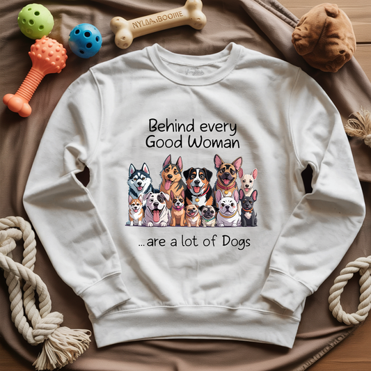 Behind Good Woman Sweatshirt