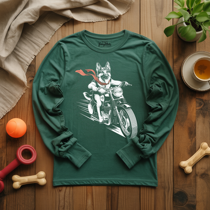 Motorcycle Shepherd Long Sleeve T-shirt