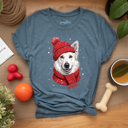 Cozy White German Shepherd T-shirt