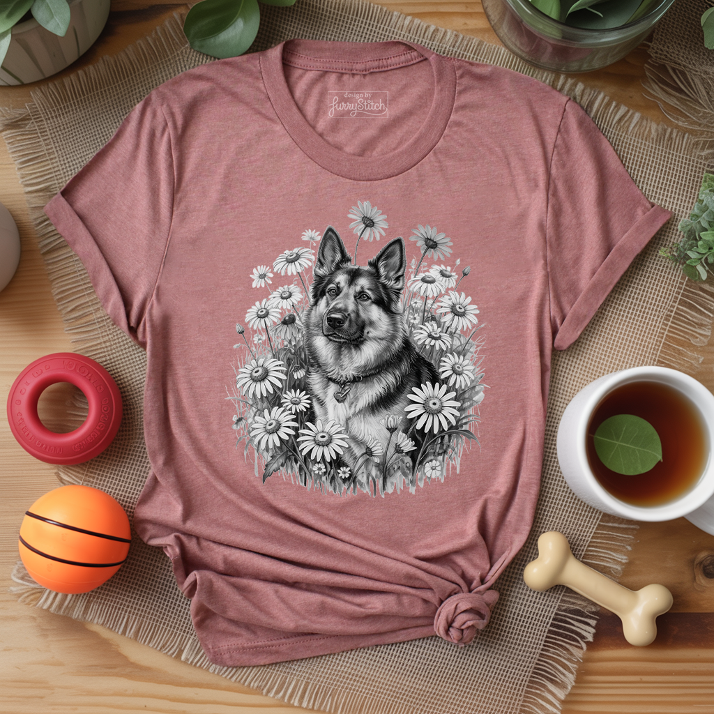 Monochrome Daisy Shepherd T-shirt