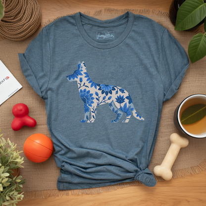Blue Bloom Shepherd T-shirt